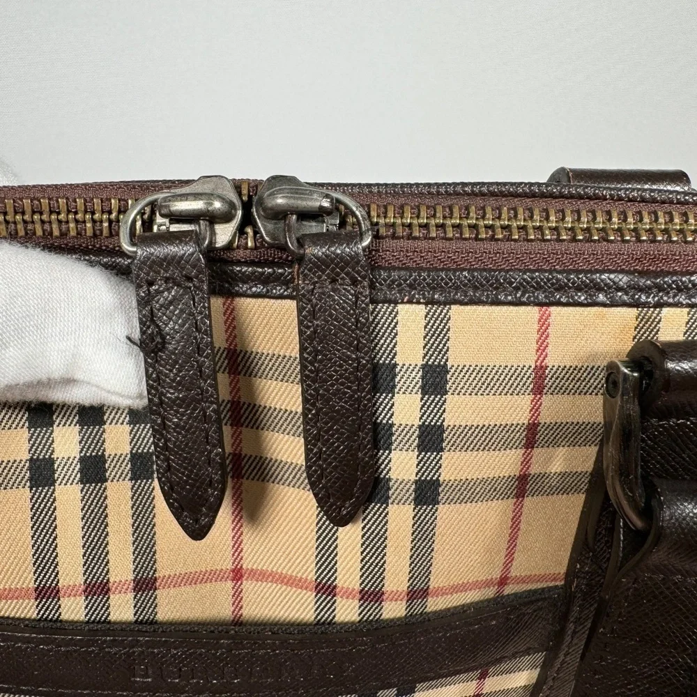 Burberry Vintage Nova Check Satchel